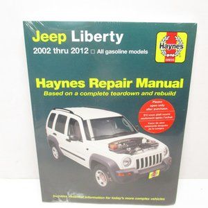 HAYNES Jeep Liberty 2002 thru 2012 All Gasoline Models Repair Manual NEW SEALED